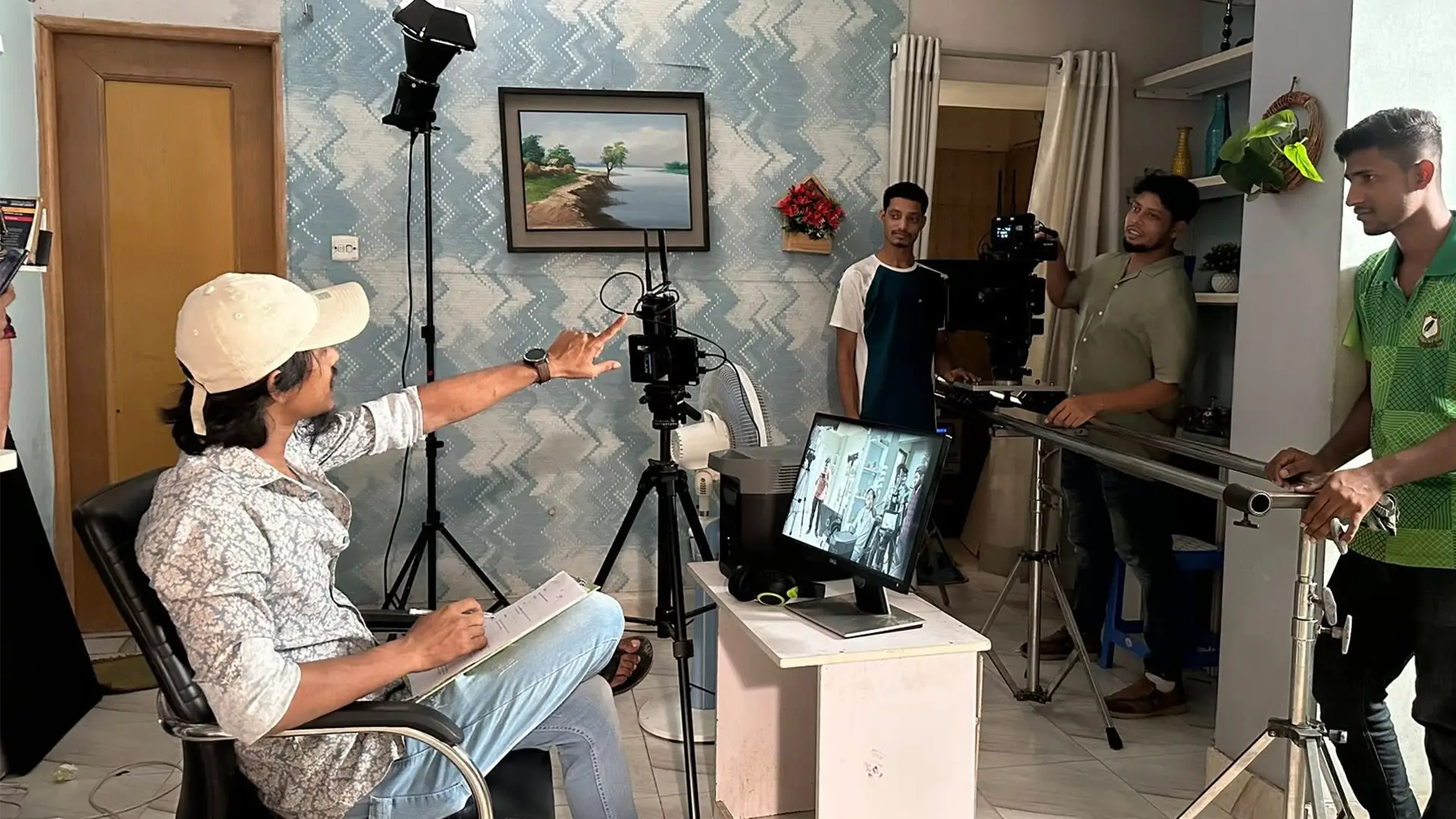 Faisal Khan Shuvo on a shooting set