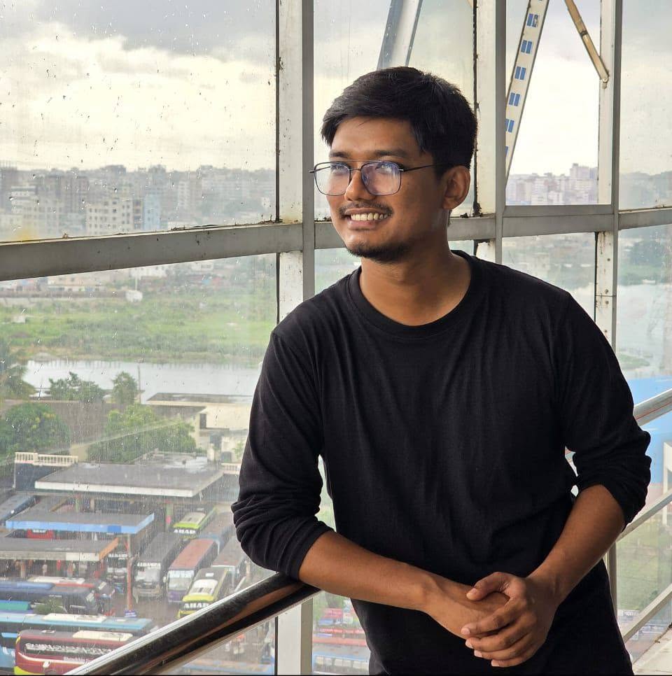 Official portrait of Anim Mahmud, lyricist, creative writer, mechanical engineer and lecturer